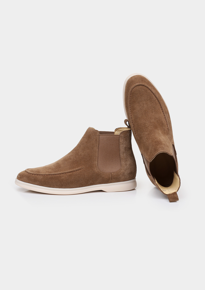 Light Brown Suede Chelsea Boot