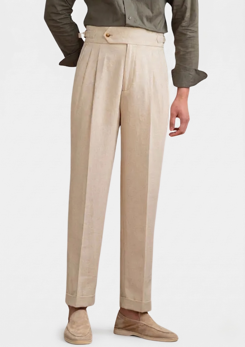 Napoli Pleated Coastal Trousers