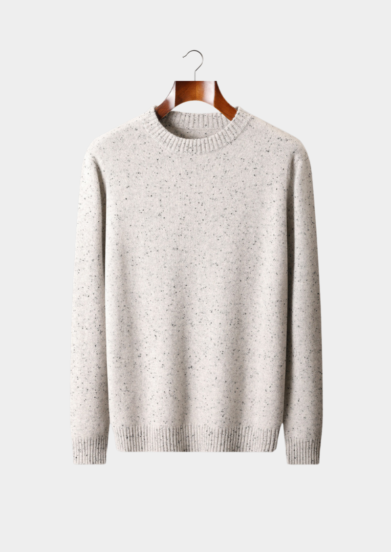 Pure Cashmere Nepped Essential Crewneck