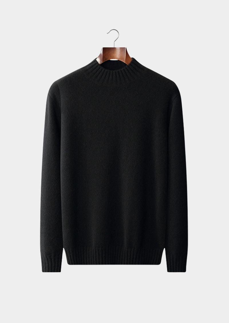 Pure Cashmere Mockneck Sweater