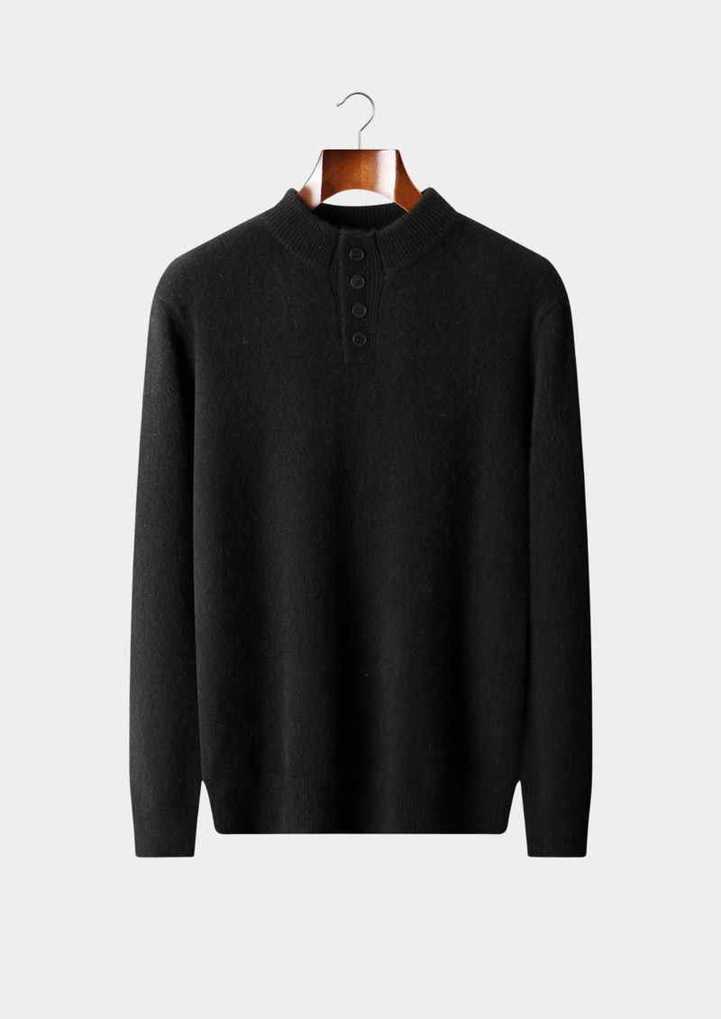Pure Cashmere Button Sweater