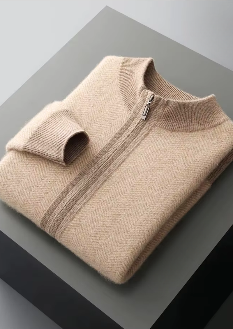 Pure Extra-Fine Merino Wool Herringbone Set