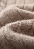 Pure Extra-Fine Merino Wool Rib Mockneck