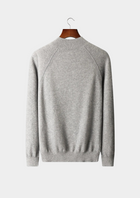 Pure Extra-Fine Merino Wool Raglan Mockneck