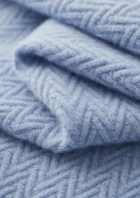 Premium Cashmere Zigzag Button Sweater