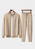 Pure Extra-Fine Merino Wool Herringbone Set