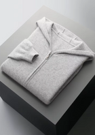 Pure Extra-Fine Merino Wool Zipper Hoodie