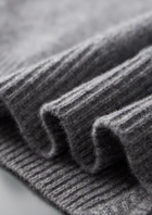 Pure Extra-Fine Merino Wool Two-Tone Zip Cardigan