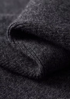 Pure Extra-Fine Merino Wool Ribbed Polo Cardigan