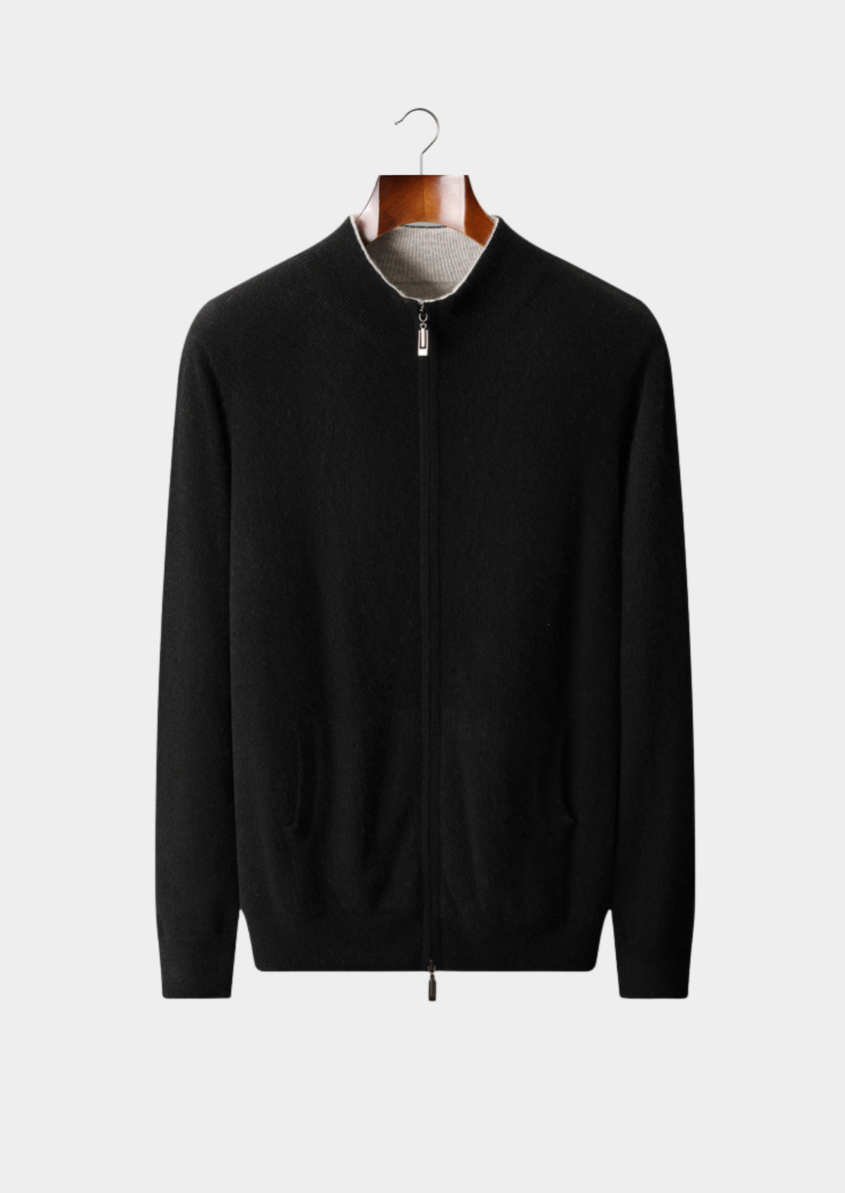 Pure Cashmere Dual Zip Cardigan
