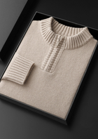 Pure Cashmere Off Half Zip Sweater