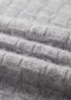 Pure Extra-Fine Merino Wool Textured Mockneck