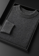 Pure Cashmere Dark Gray Essential Crewneck