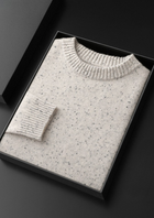 Pure Cashmere Nepped Essential Crewneck