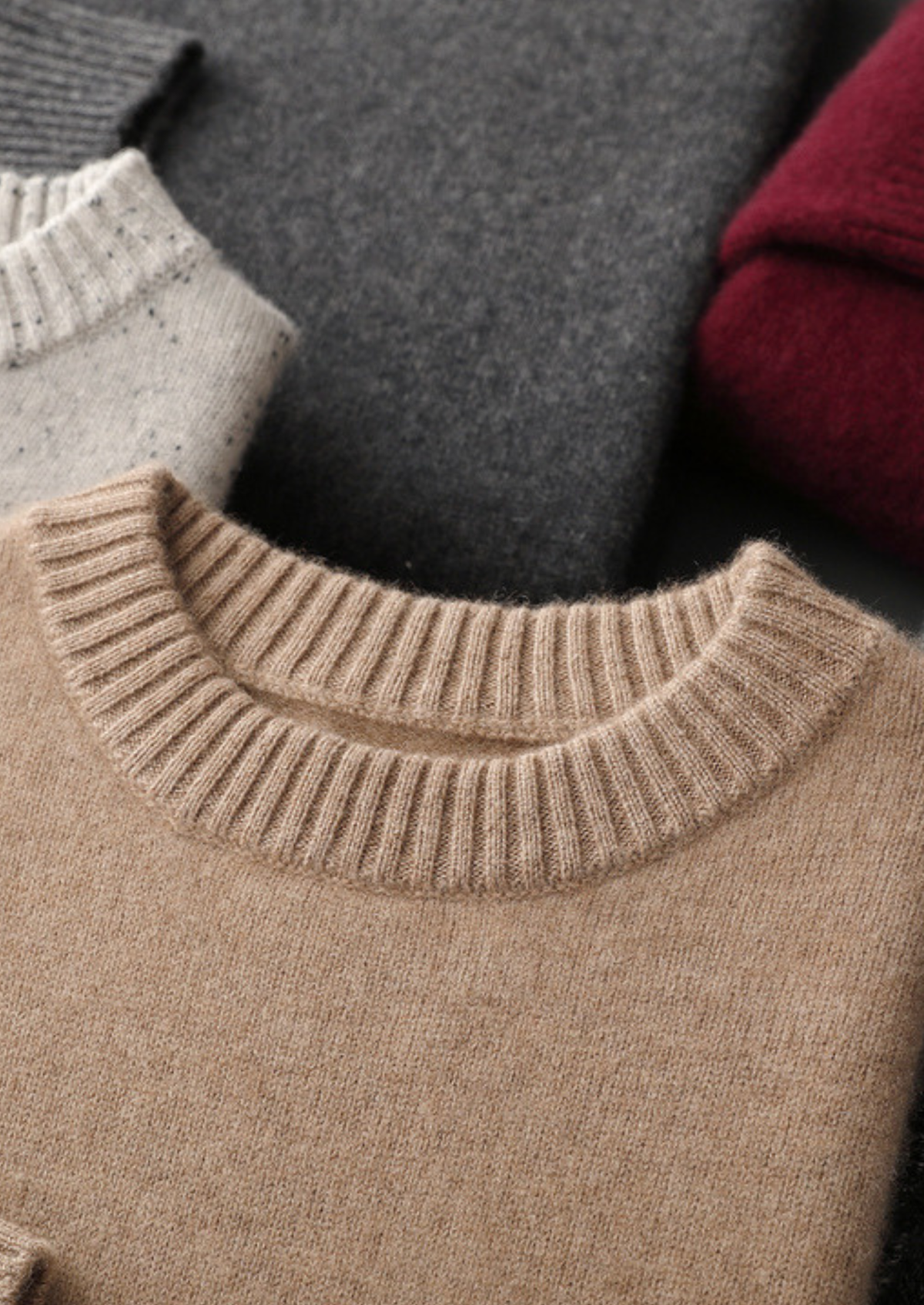 Pure Cashmere Beige Essential Crewneck