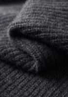 Pure Extra-Fine Merino Wool Funnel Neck Dual Zip Cardigan