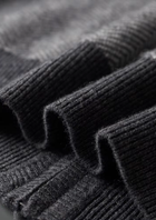 Pure Extra-Fine Merino Wool Gray Herringbone Set