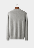 Pure Cashmere Mockneck Sweater