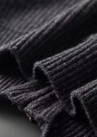 Pure Extra-Fine Merino Wool Funnel Neck Dual Zip Cardigan