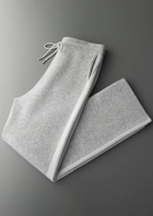 Pure Extra-Fine Merino Wool Wide Leisure Trousers