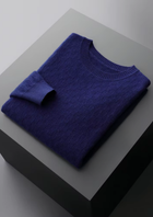 Premium Cashmere Textured Crewneck