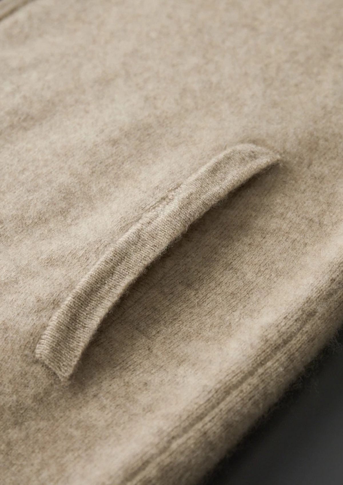 Premium Cashmere Zip Polo Cardigan