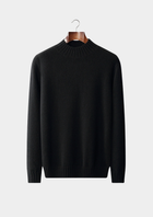 Pure Cashmere Mockneck Sweater