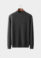 Pure Cashmere Mockneck Sweater