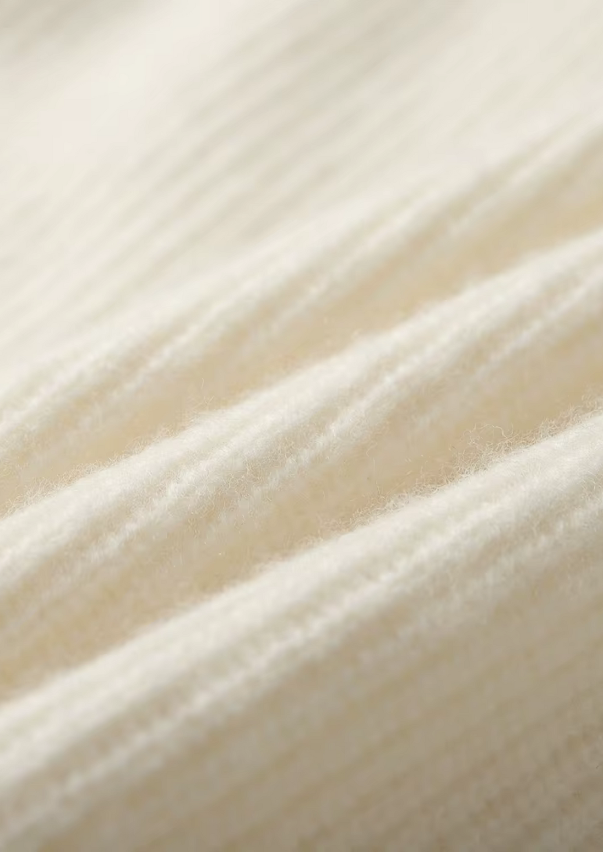 Premium Cashmere Ribbed V-Neck Sweater