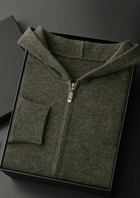 Premium Cashmere Zipper Hoodie