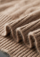 Pure Cashmere Cable Knit Hoodie