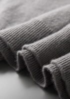 Premium Cashmere Mock Neck T-Shirt