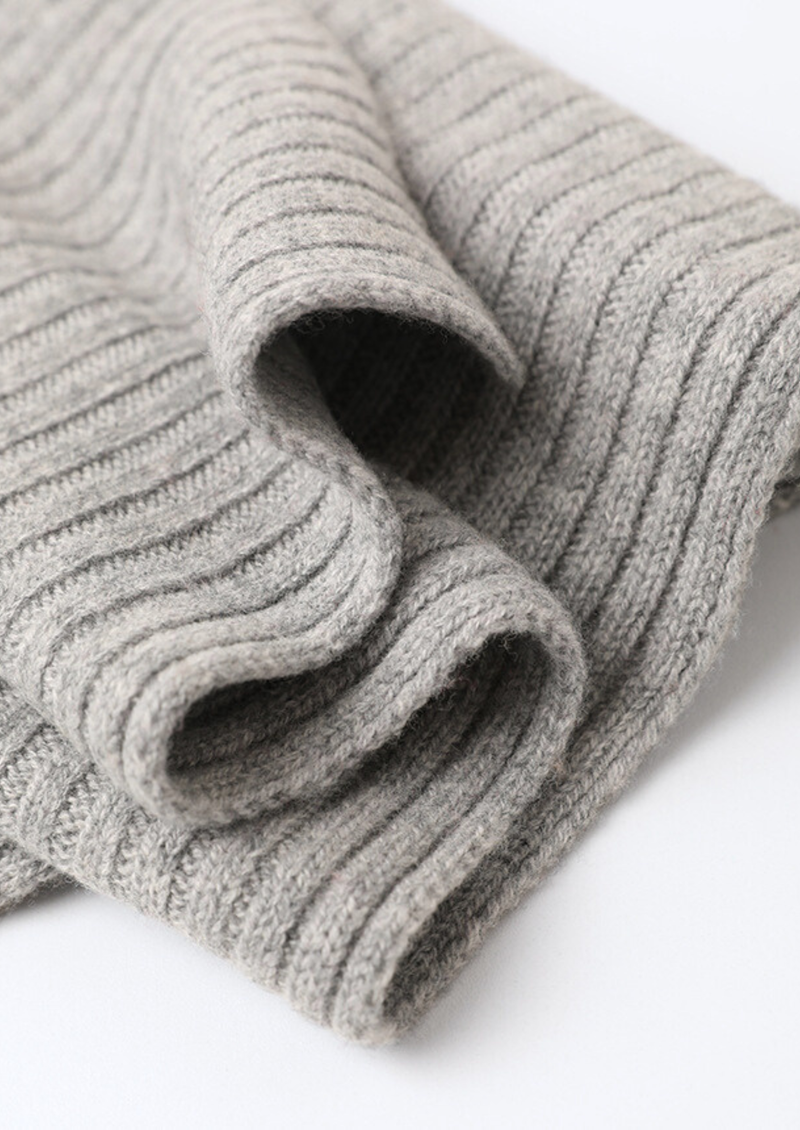 Pure Extra-Fine Merino Wool Wintertime Essentials - Light Gray