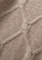 Pure Extra-Fine Merino Wool Cable Crewneck