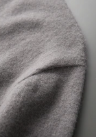 Premium Cashmere Mock Neck T-Shirt
