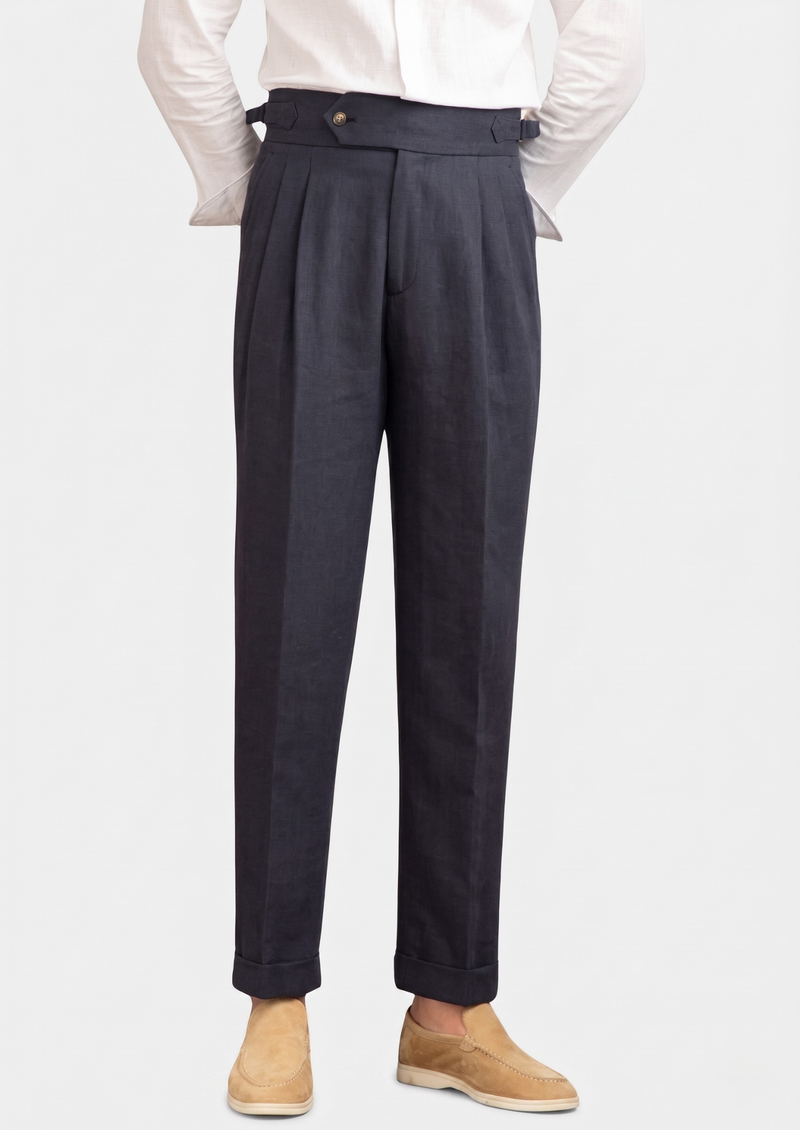 Napoli Pleated Coastal Trousers