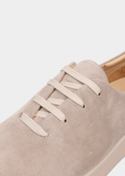 Light Gray Minimal Suede Sneakers