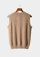 Pure Extra-Fine Merino Wool V-Neck Vest