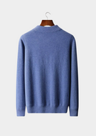 Pure Extra-Fine Merino Wool Half Zip Polo